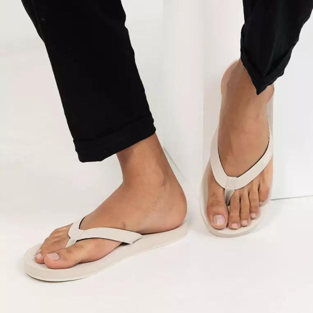 Men’s Flip Flops Sneaker Sole - White Sole/Sea Salt