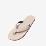 Men’s Flip Flops Sneaker Sole - Red Sole/Sea Salt (7842912633067)