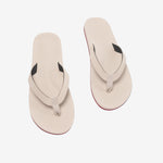 Men’s Flip Flops Sneaker Sole - Red Sole/Sea Salt (7842912633067)