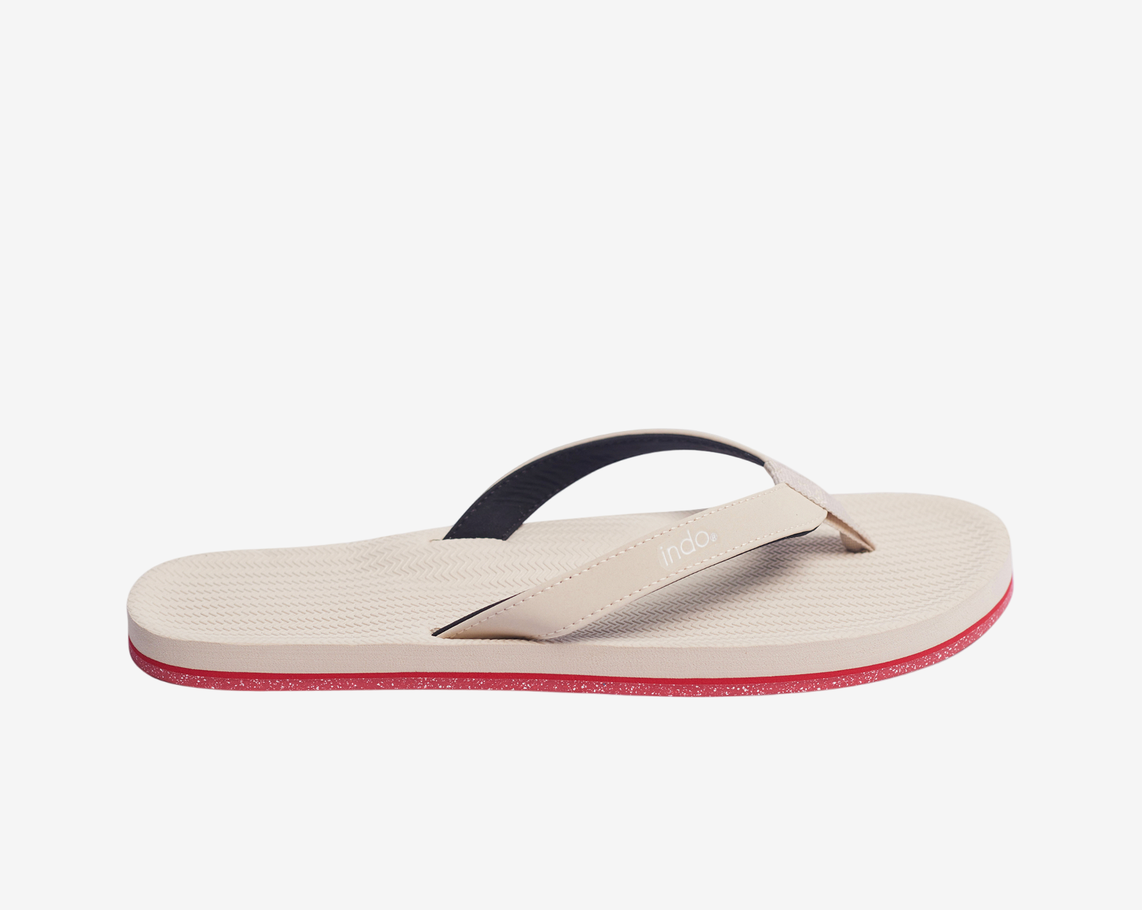 Men’s Flip Flops Sneaker Sole - Red Sole/Sea Salt (7842912633067)