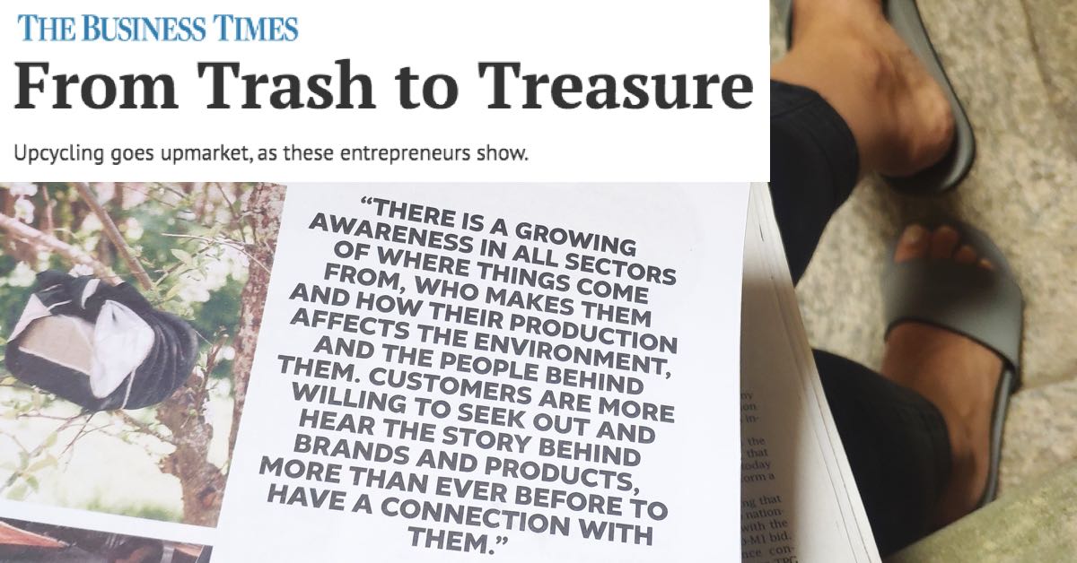 Upcycling is going Upmarket in Singapore: The Business Times Indosole Feature