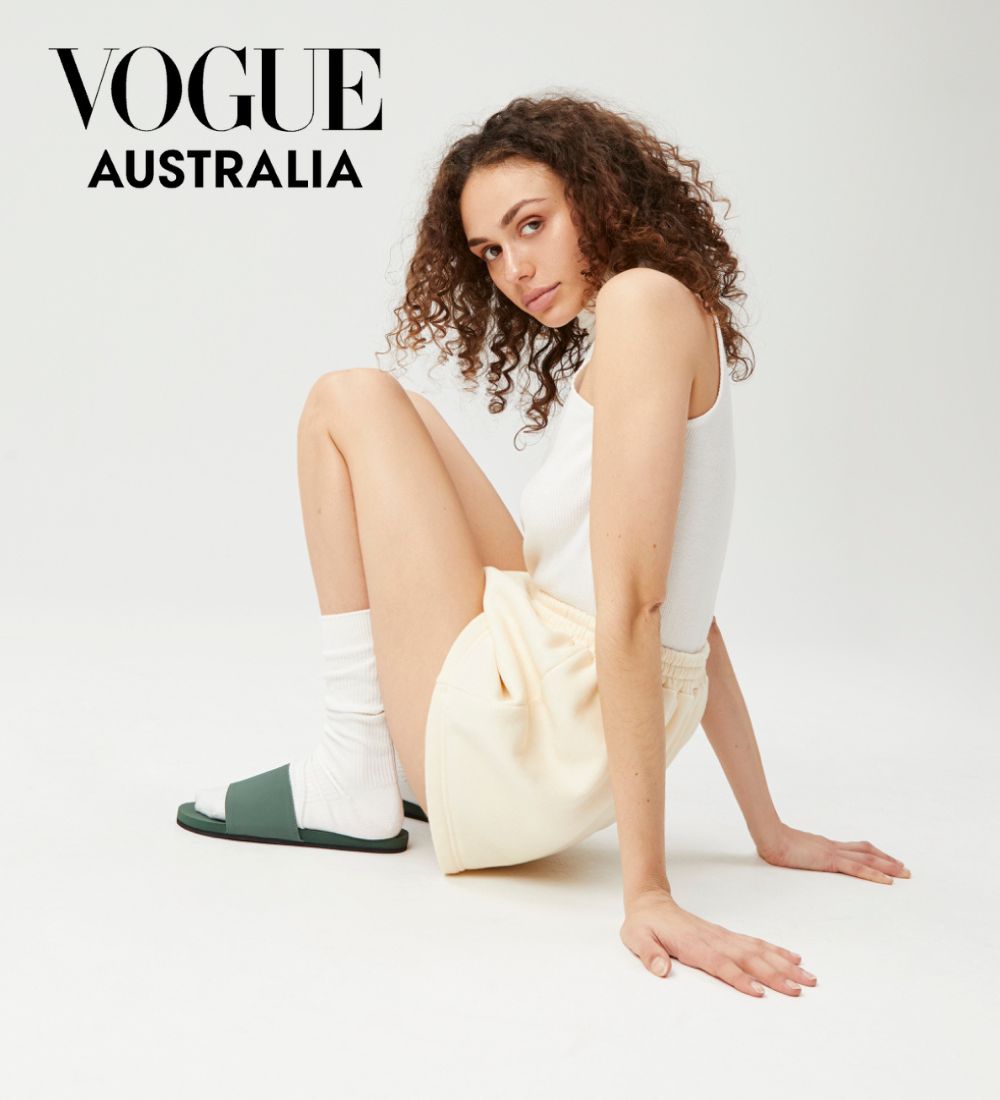 Featured in Vogue's 10 Sustainable Footwear Brands in Australia