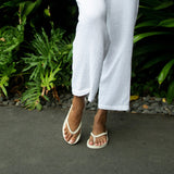 Women’s Sneaker Sole Flip Flops Sea Salt