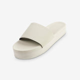 Women’s Slides Platform Sneaker Sole - Sea Salt