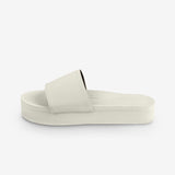 Women’s Slides Platform Sneaker Sole - Sea Salt