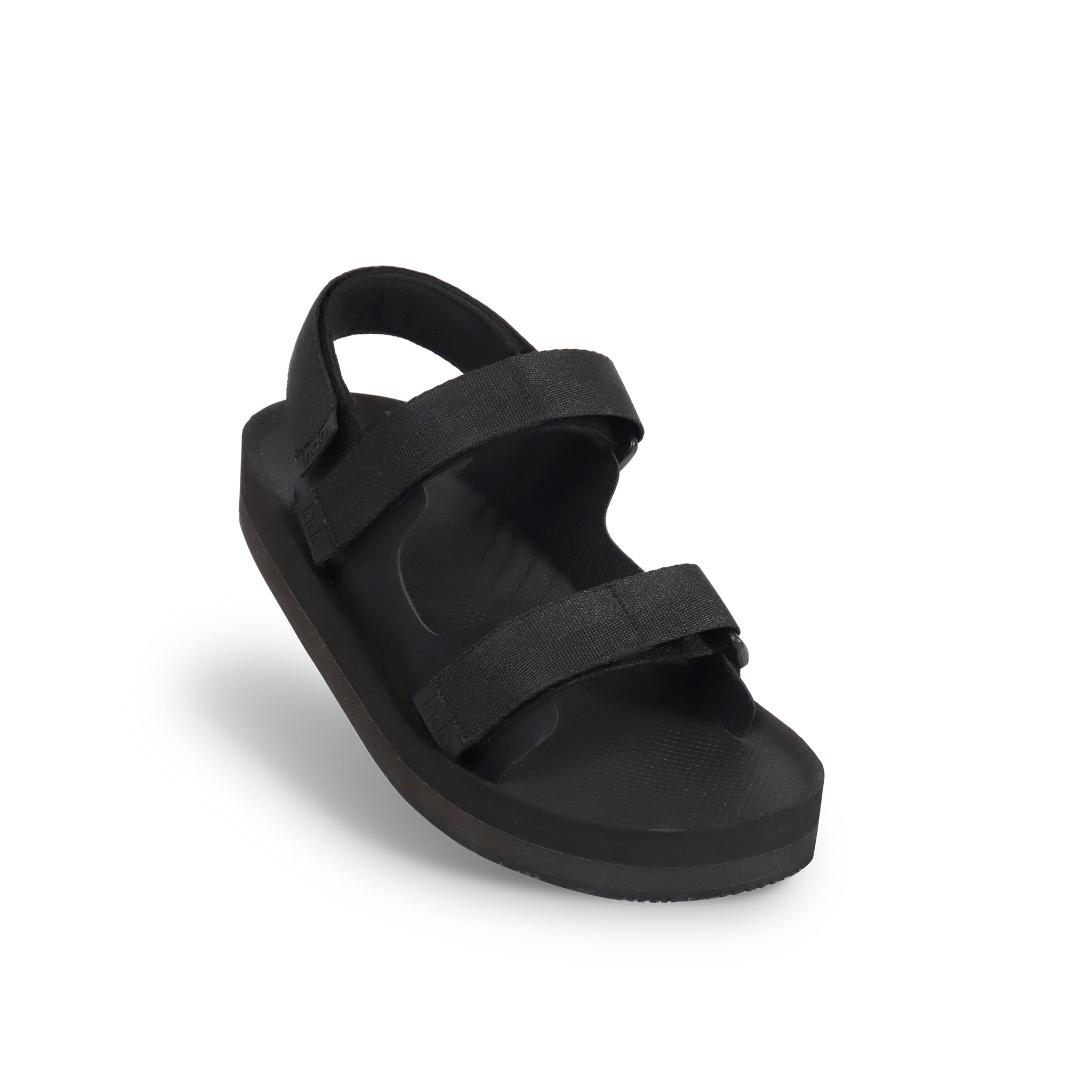Mens Black Adventure Sandal Hijack Indosole Waterpoof