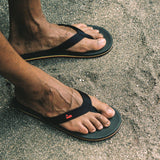 ~PRE-ORDER~ Men's Easy Living Flip Flops Reggae Black