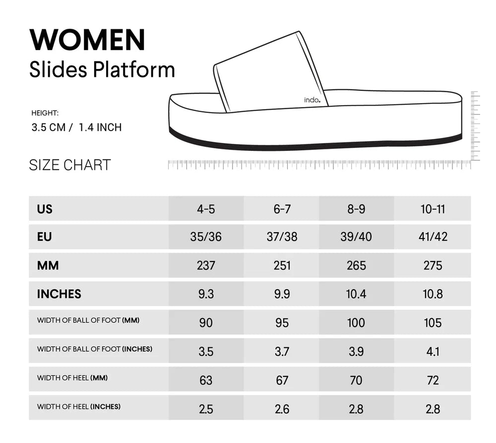 Women’s Slides Platform - Sea Salt