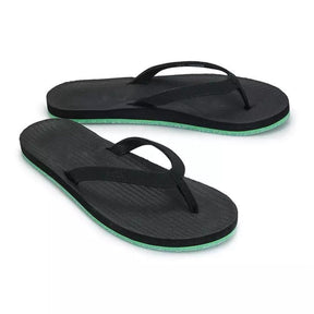 Women’s Flip Flops Sneaker Sole - Lime Sole/Black