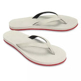 Women’s Sneaker Sole Flip Flops Red Sole/Sea Salt
