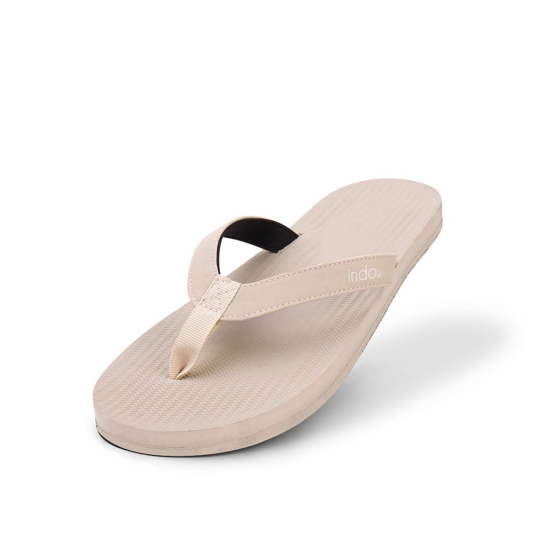 Women’s Flip Flops Sneaker Sole - White Sole/Sea Salt