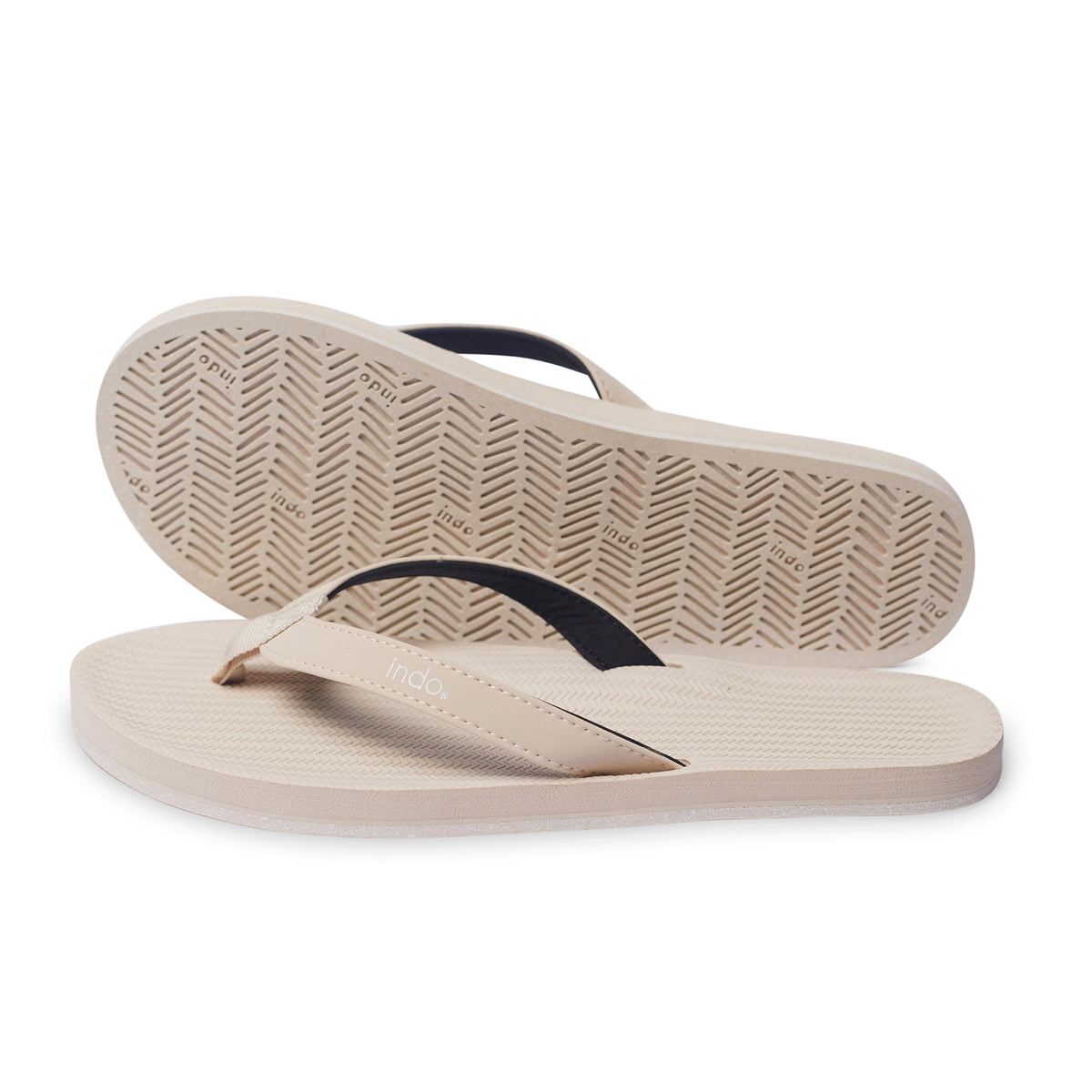 Women’s Flip Flops Sneaker Sole - White Sole/Sea Salt