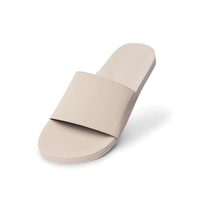 Women's Waterproof Slides Sandals in White / Sea Salt colour - single side white background