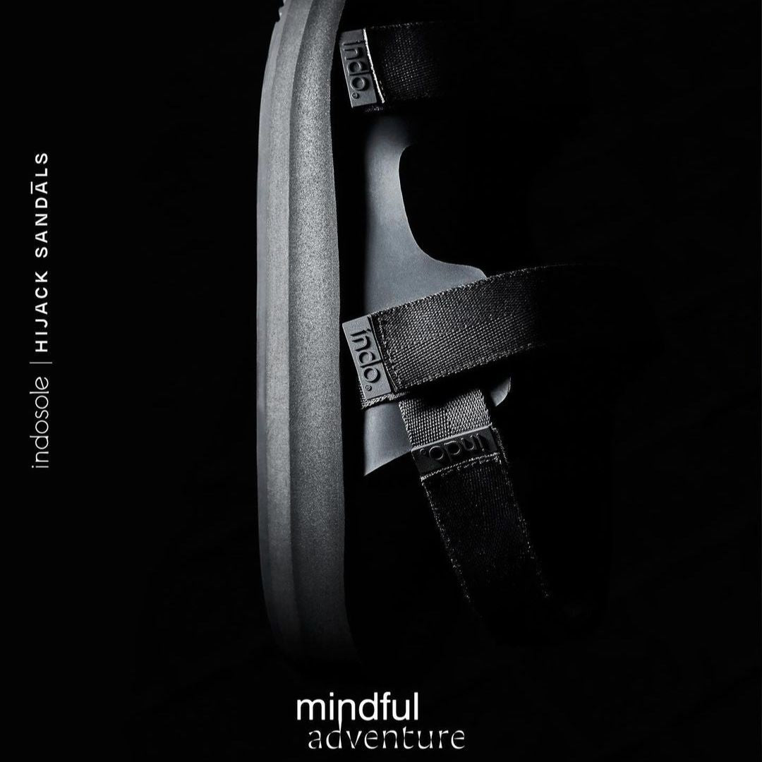Hijack Indosole Futuristic photo of black sandals