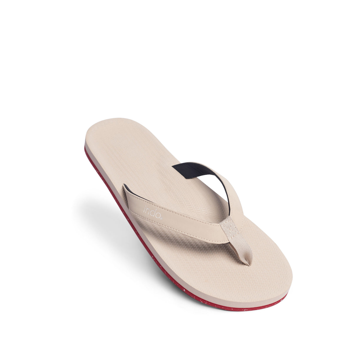 Men’s Flip Flops Sneaker Sole - Red Sole/Sea Salt (7842912633067)