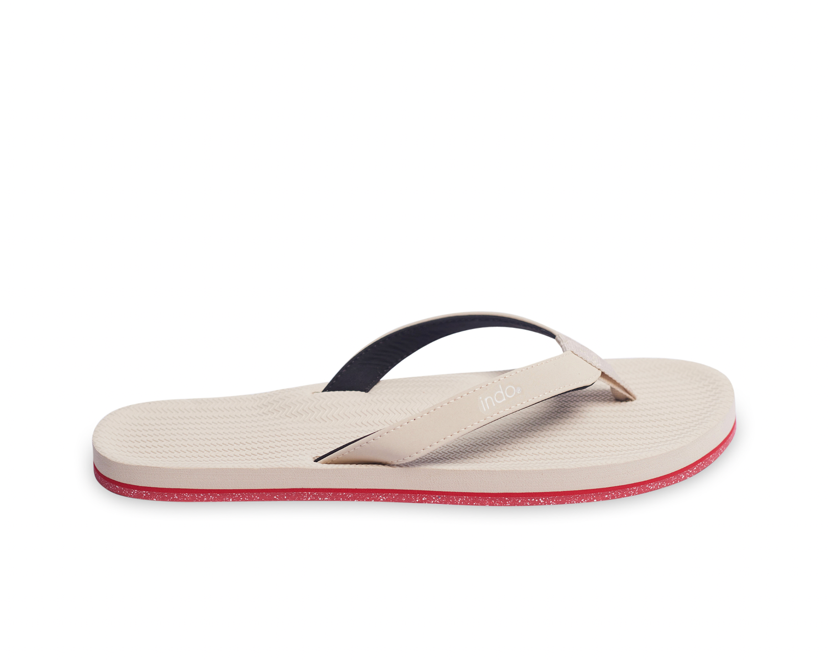 Men’s Flip Flops Sneaker Sole - Red Sole/Sea Salt (7842912633067)