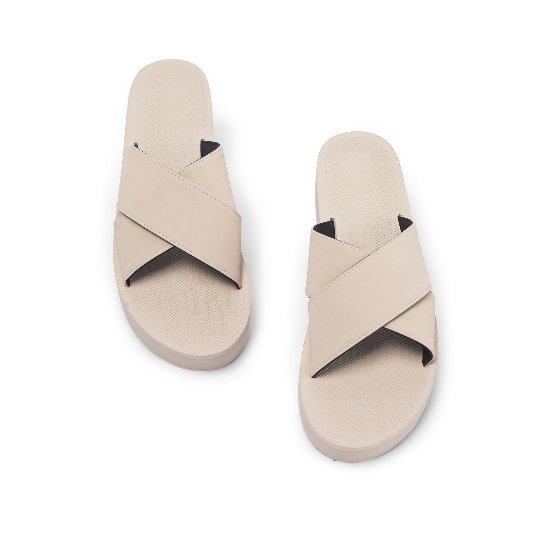Pair of Sea Salt Sole/Sea Salt Women’s Cross Platform Sandals