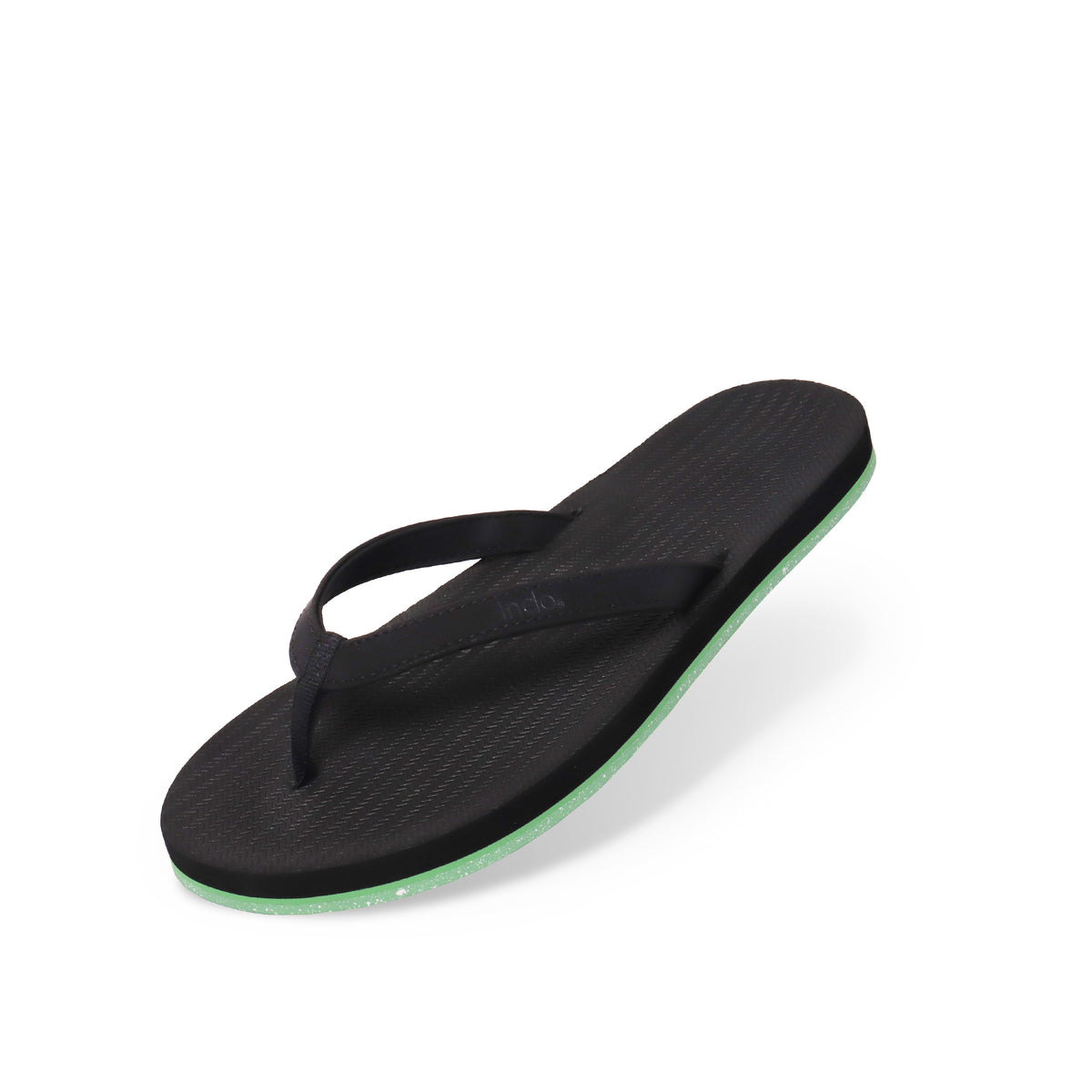 Women’s Flip Flops Sneaker Sole - Lime Sole/Black